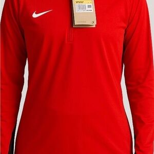 Nike Red Performance Long Sleeve Top
